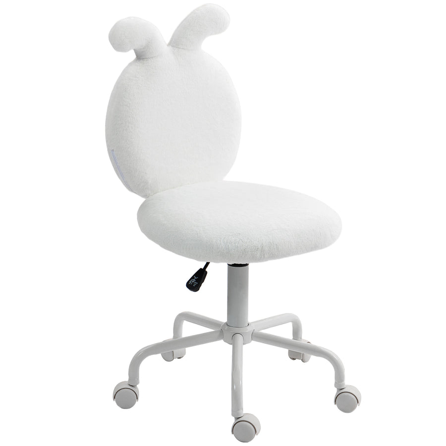Kontorsstol med armstöd, 45 x 52 x 82-90 cm, vit