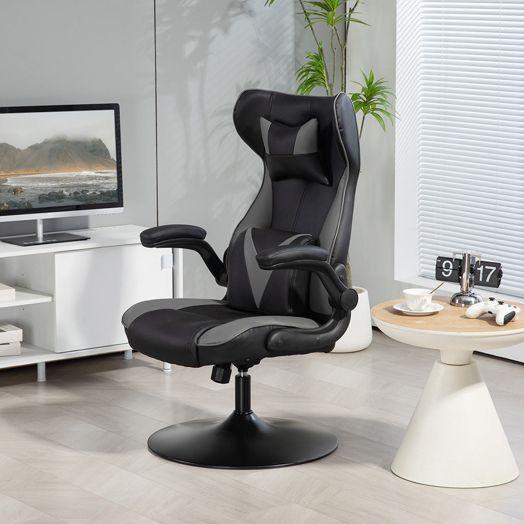 Pelituoli, Korkeudensäätö, 67 x 71 x 112 cm, Harmaa