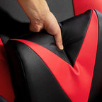 Pelituoli, Korkeudensäätö, 67 x 71 x 112 cm, Punainen