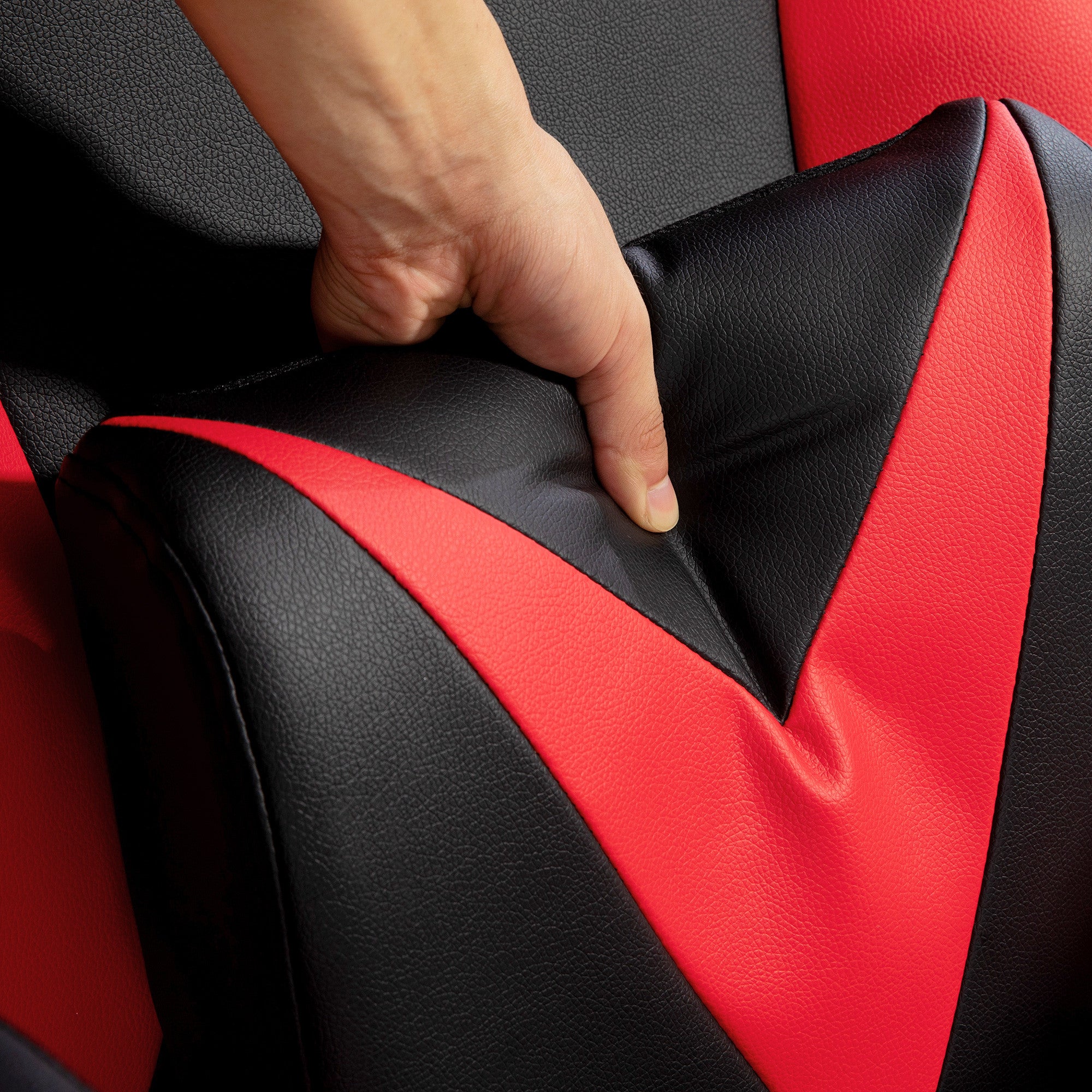 Pelituoli, Korkeudensäätö, 67 x 71 x 112 cm, Punainen