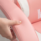 Pelituoli, Selkänojan Säätö Ja Jalkatuki, 65 x 62 x 116-124 cm, Vaaleanpunainen