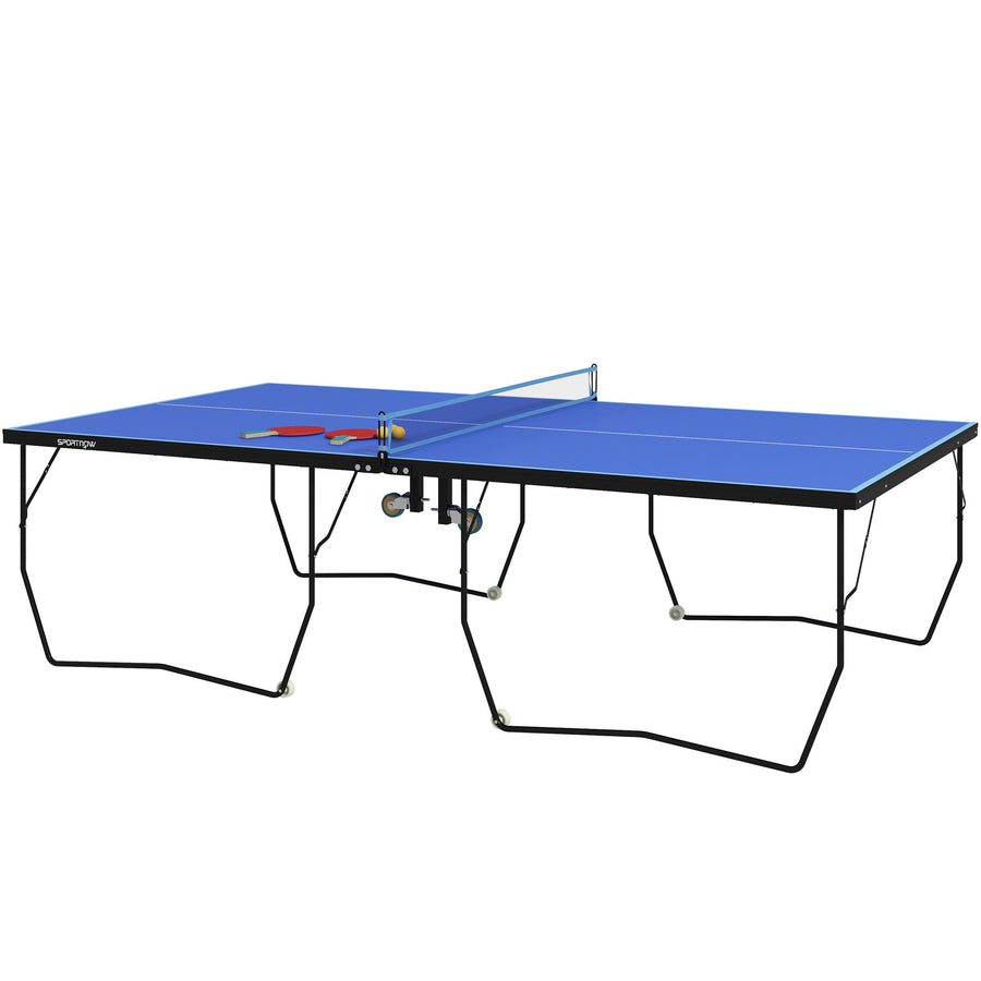 Pingisbord / Bordtennis och racketar, hopfällbart, blått
