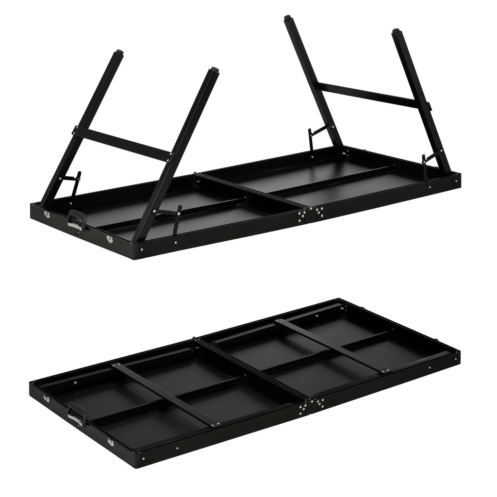 Pingispöytä / Pöytätennis, Taitettava, 152 x 76 x 72 cm, Musta