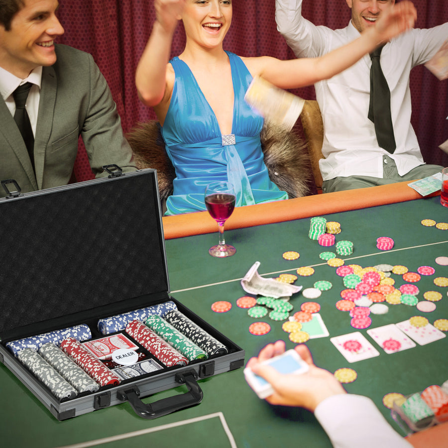 Pokerset, 400 marker, aluminiumväska