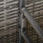 Polyrottinki Kulmasohvaryhmä 5-Osainen, Ruskea/Harmaa