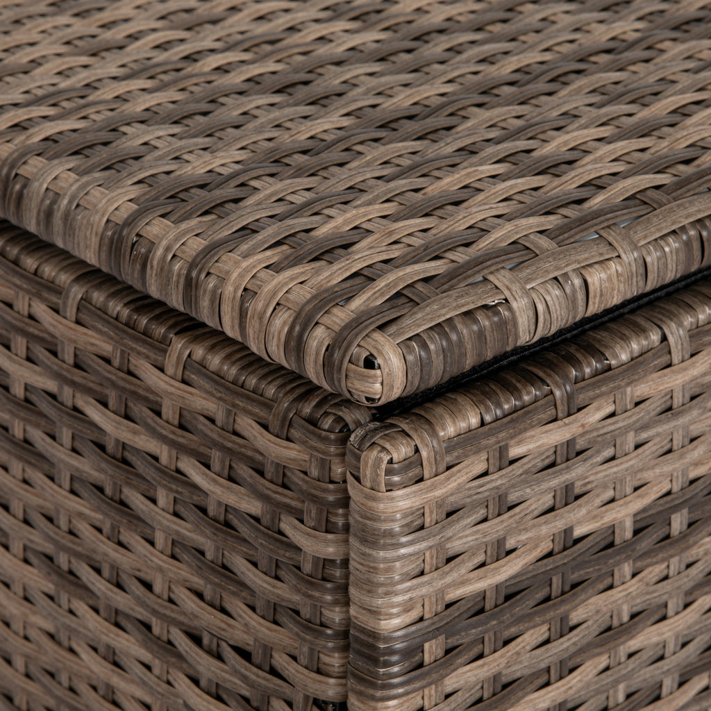 Polyrottinki Säilytyslaatikko Pehmusteille, 75 x 75 x 70 cm, Ruskea