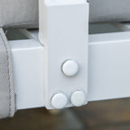 Kulmasohva Ja Puutarhapöytä, Alumiini, Kermanvalkoinen