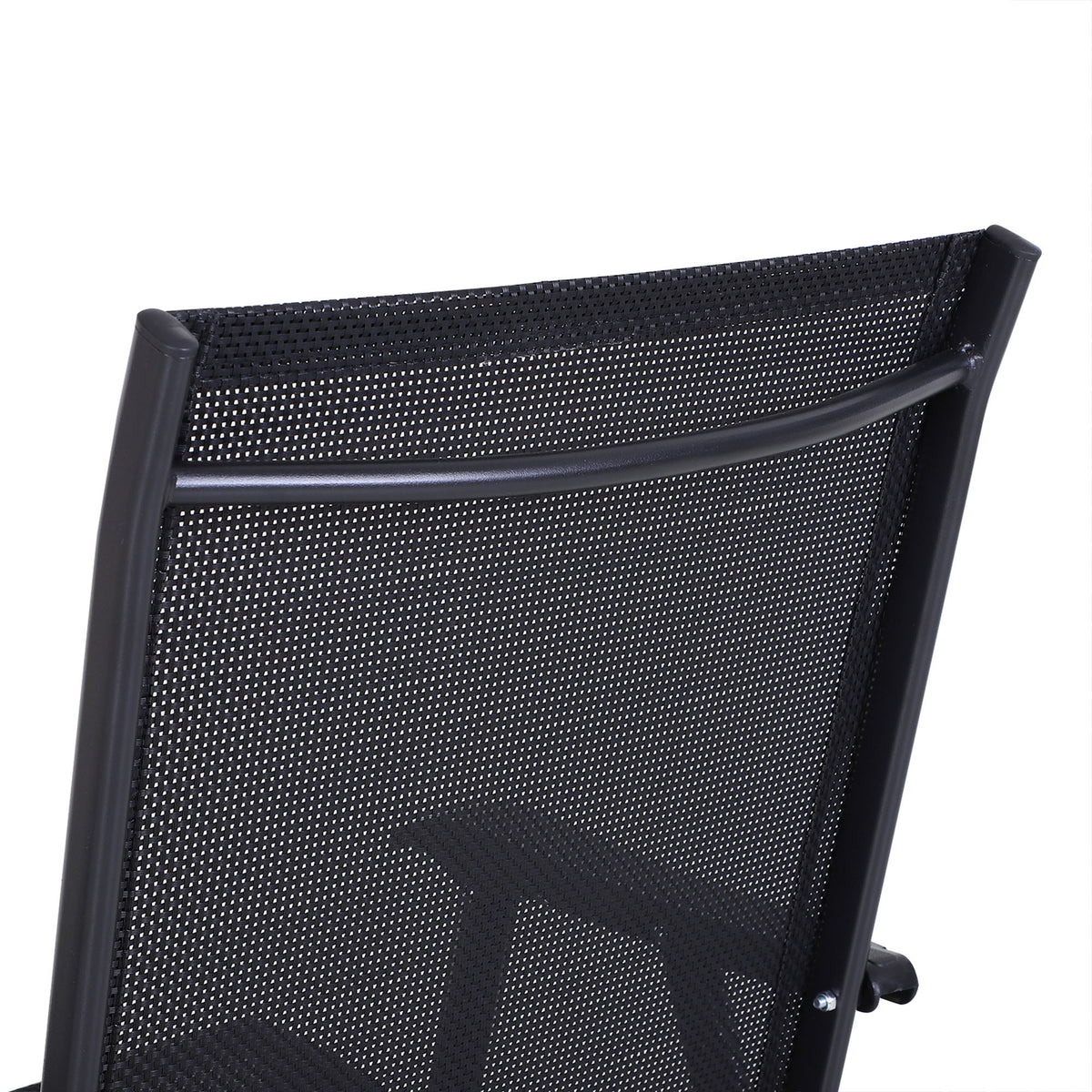 Fällbara stolar, set om 2, 58 x 64 x 94 cm, svarta