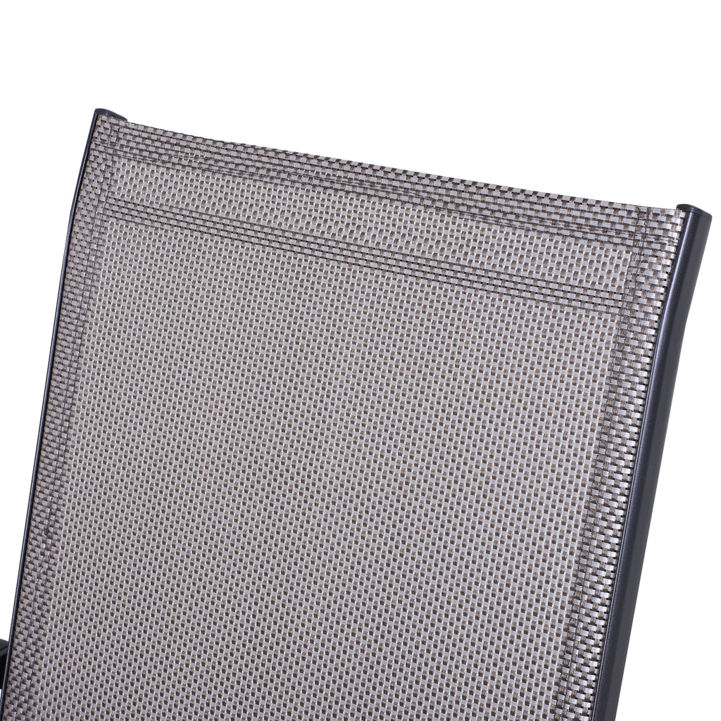 Fällbara stolar, set om 2, 58 x 64 x 94 cm, grå