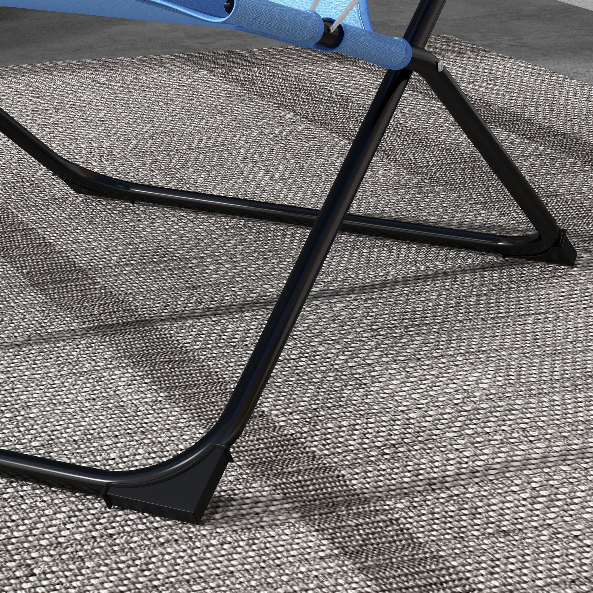 Taittotuoli, Säädettävä, 69 x 91 x 96 cm, Sininen