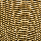 Polyrottinki Puutarhapöytäsetti 2kpl, Khaki / Musta