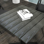 Puutarhapöytä 70 x 70 x 76 cm, Tummanharmaa