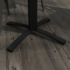 Puutarhapöytä 70 x 70 x 76 cm, Tummanharmaa