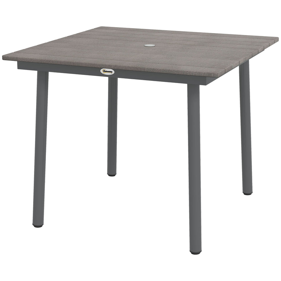 Trädgårdsbord 90 x 90 x 75 cm, mörkgrå