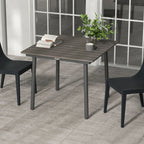 Puutarhapöytä 90 x 90 x 75 cm, Tummanharmaa