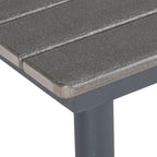 Puutarhapöytä 90 x 90 x 75 cm, Tummanharmaa