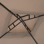 Puutarhapaviljonki 3 x 3m Hyttysverkolla, Harmaa