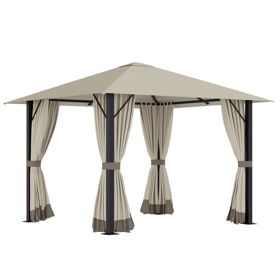 Puutarhapaviljonki 3 x 3 m, Khaki