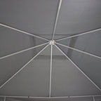 Puutarhapaviljonki 3 x 3m, Harmaa