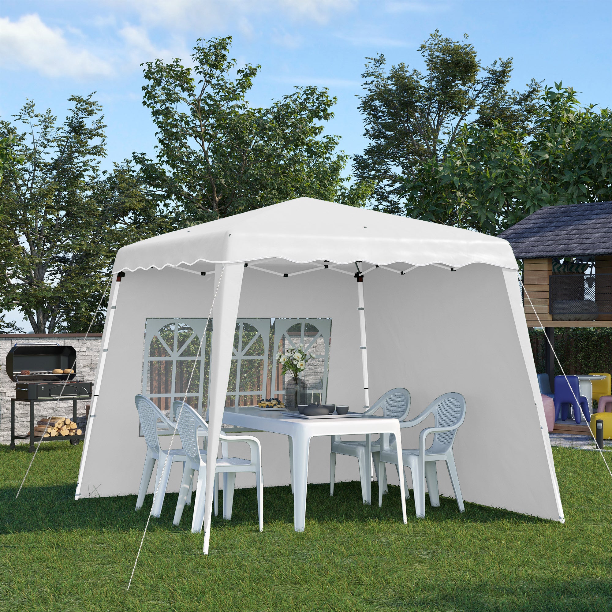 OUTLET! Pop-Up Teltta 2,4 x 2,4m, Valkoinen
