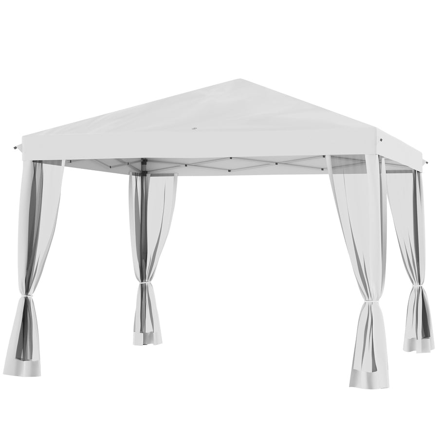 Pop-up-tält 3 x 3 m, krämvit