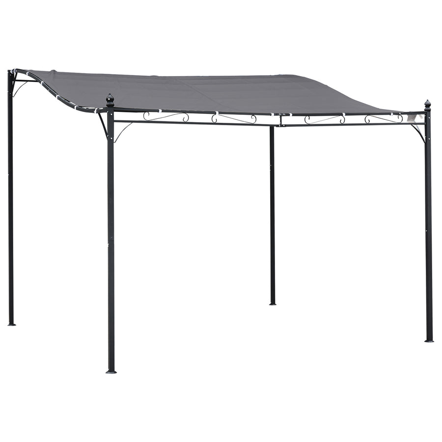Pergola / Terrassöverbyggnad 3x3m, Grå