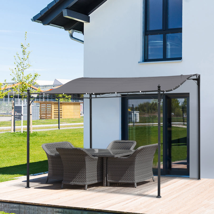 Pergola / Terrassöverbyggnad 3x3m, Grå