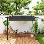 Pergola / Terassikatos 3x3m, Harmaa