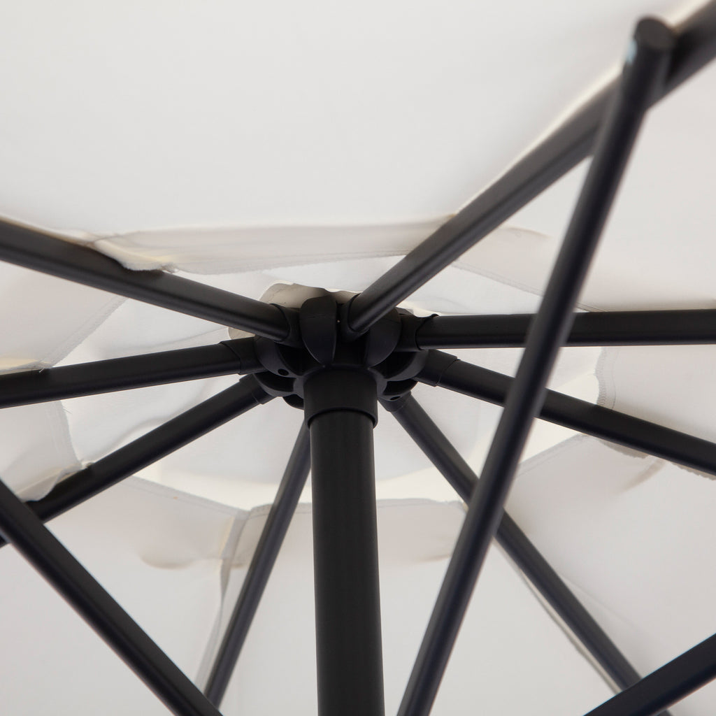 Säädettävä Aurinkovarjo 3x3m, Kermanvalkoinen