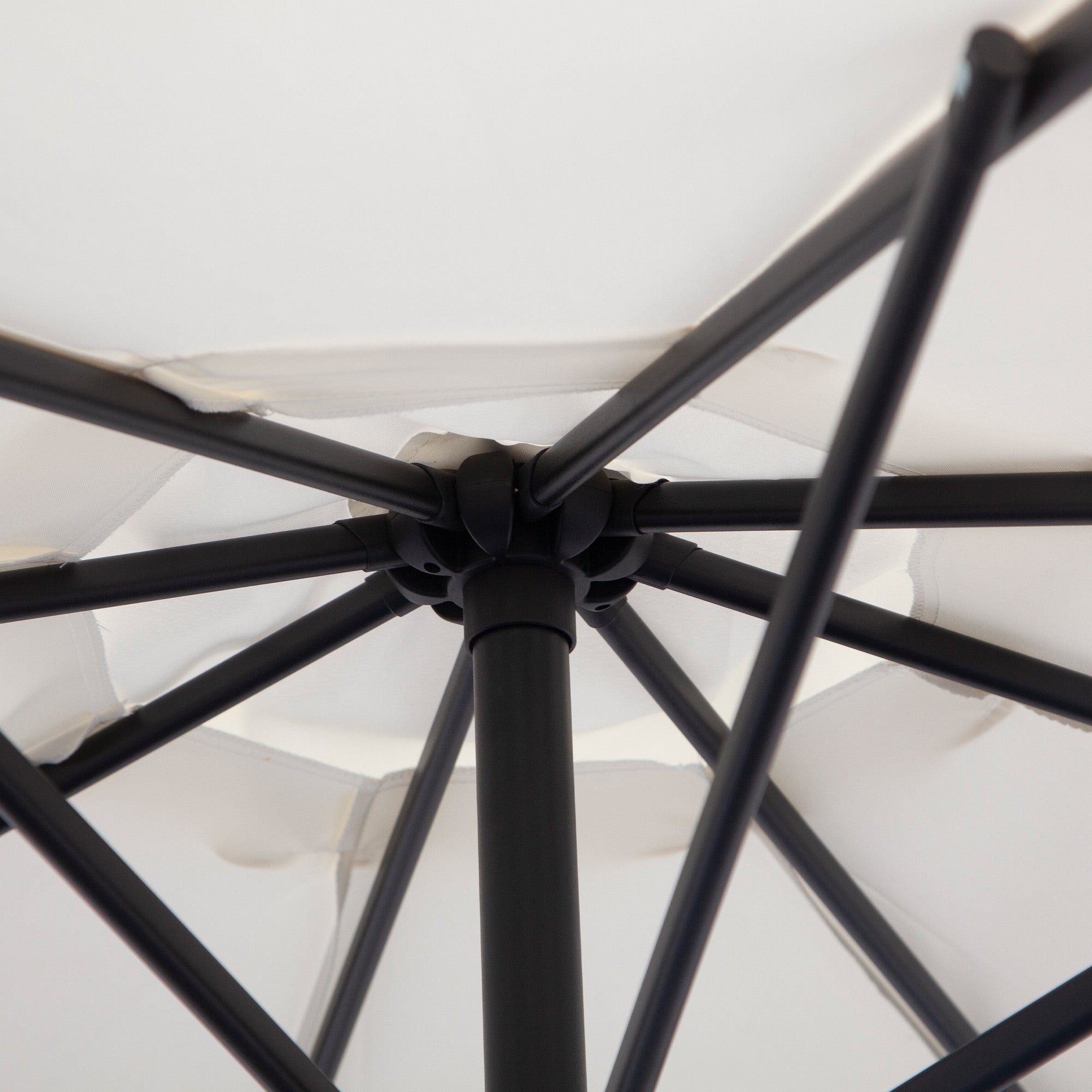 Säädettävä Aurinkovarjo 3x3m, Kermanvalkoinen