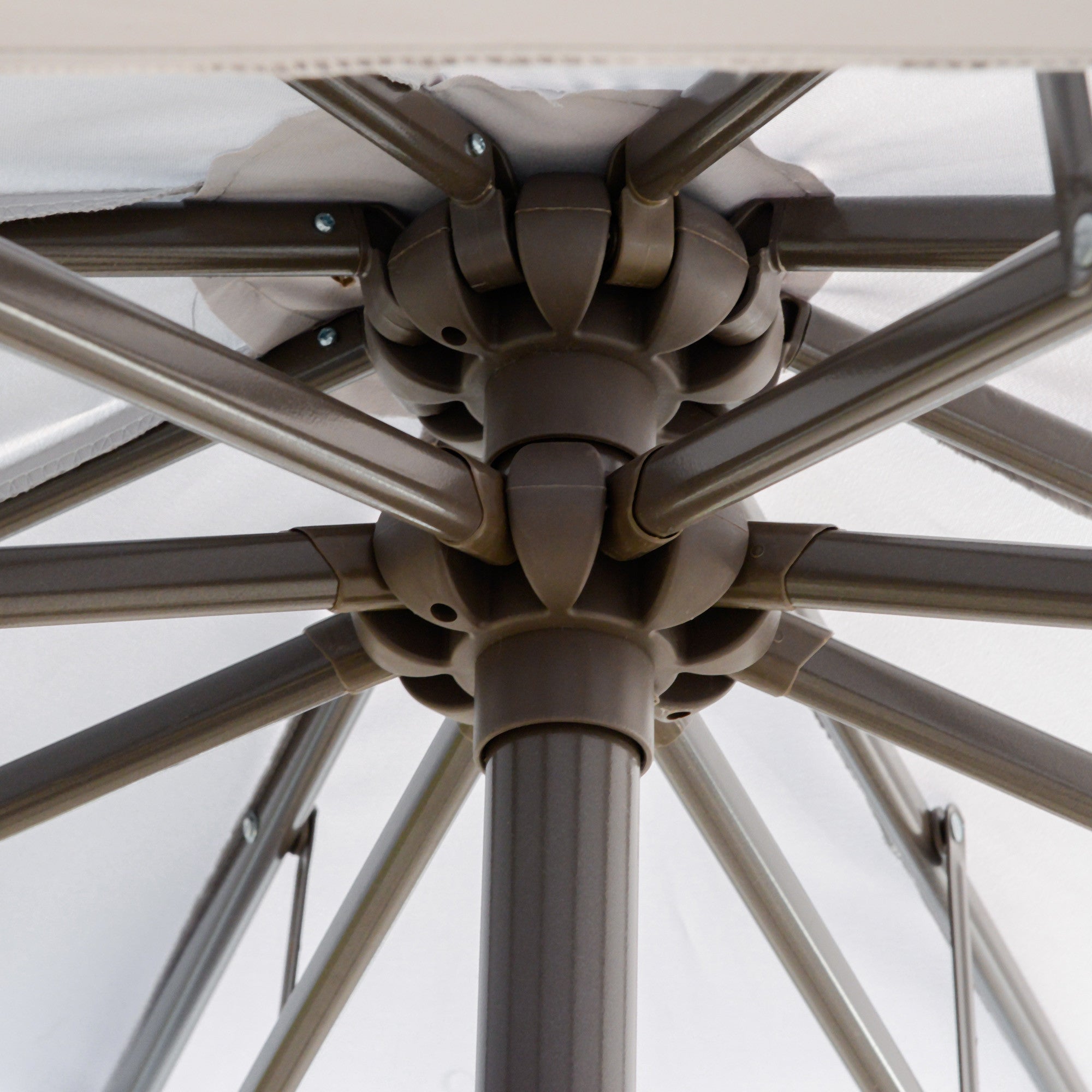 Aurinkovarjo 267cm, Vaaleanharmaa