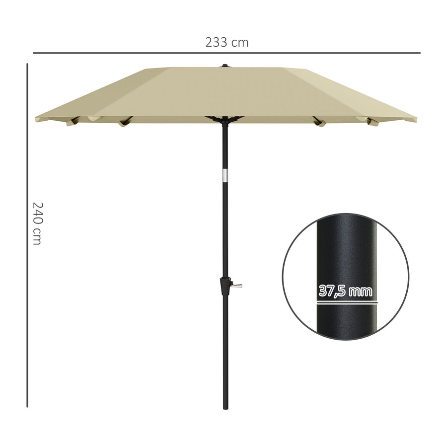 Aurinkovarjo 233cm, Beige