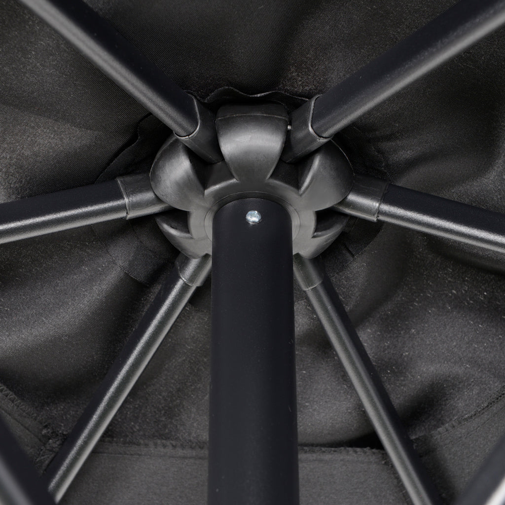 Aurinkovarjo 196cm, Musta