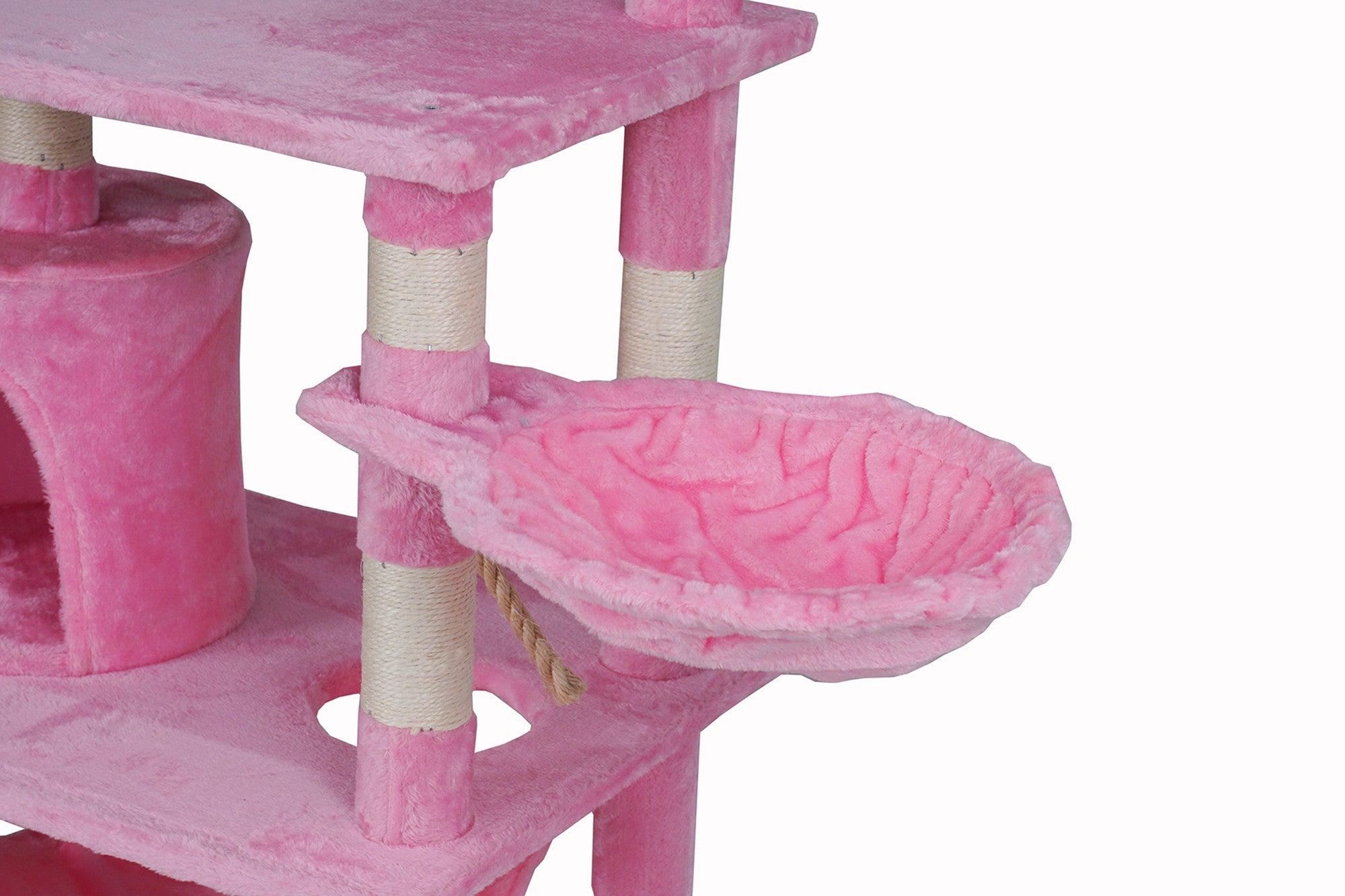 POHJOLAN LEMMIKKITARVIKE Kissan kiipeily-/raapimispuu 141cm, Pinkki