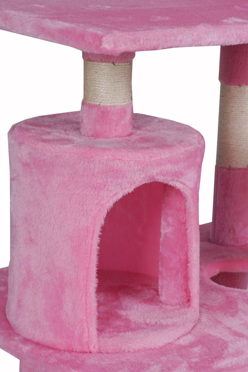 POHJOLAN LEMMIKKITARVIKE Kissan kiipeily-/raapimispuu 141cm, Pinkki
