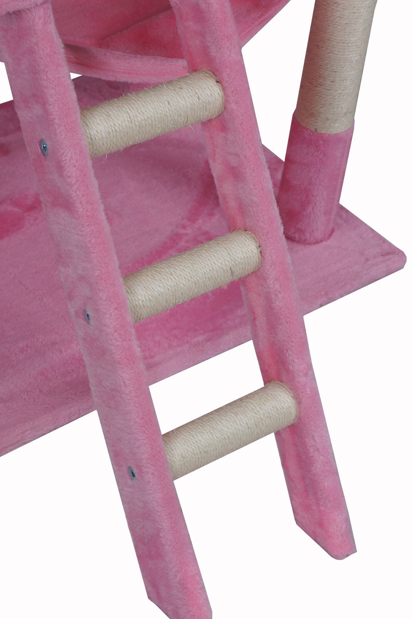 POHJOLAN LEMMIKKITARVIKE Kissan kiipeily-/raapimispuu 141cm, Pinkki