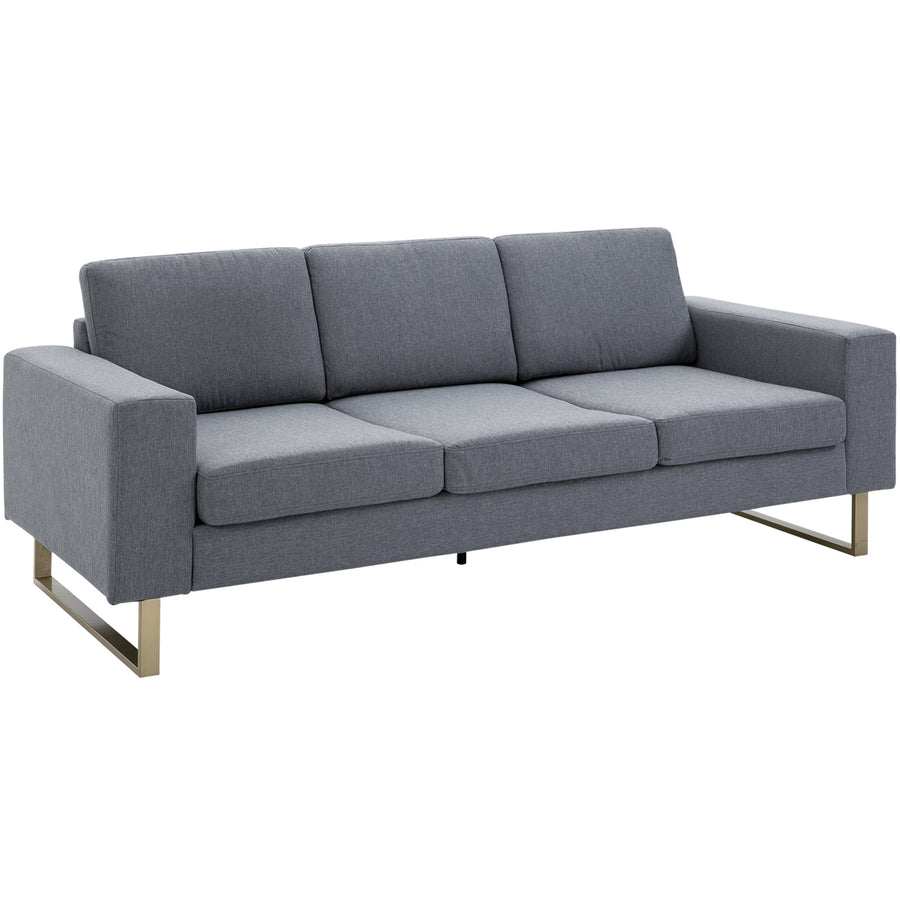 3-sits soffa 200 x 82 x 78 cm, mörkgrå