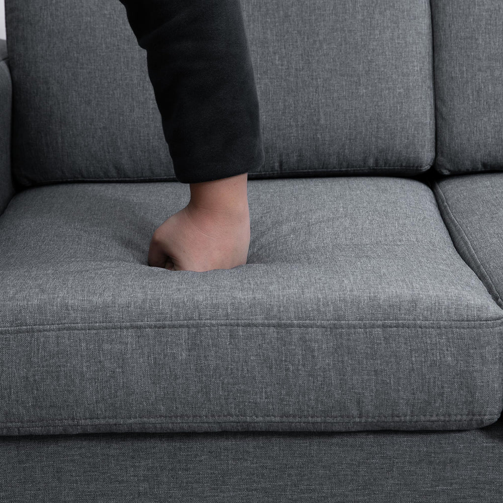 3-Istuttava Sohva 200 x 82 x 78 cm, Tummanharmaa