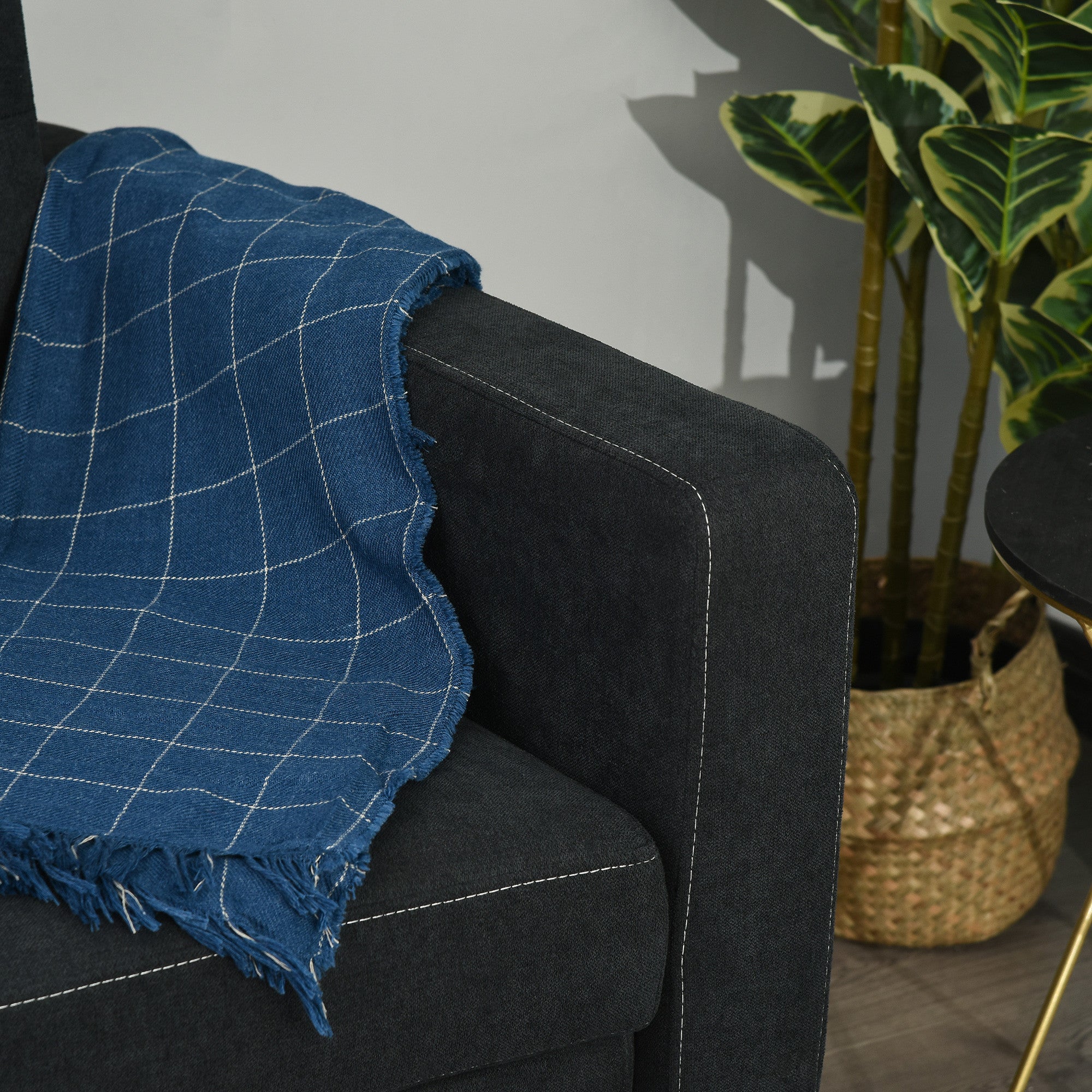 2-Istuttava Vuodesohva, Sametti, Musta