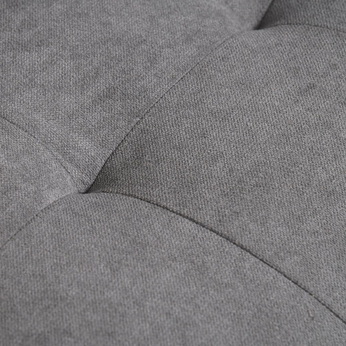 2-sits soffa med förvaring 117 x 62 x 78 cm, sammet, mörkgrå