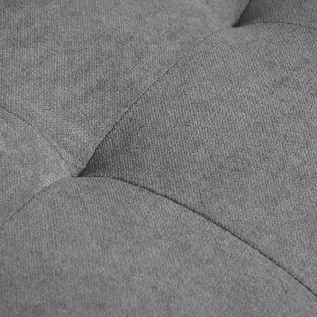 2-sits soffa med förvaring 117 x 62 x 78 cm, sammet, mörkgrå