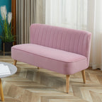 Retro Sohva 2-Istuttava, 117 x 56.5 x 77 cm, Vaaleanpunainen