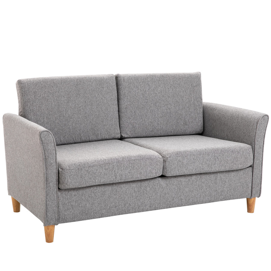 2-sits soffa 141 x 70 x 78 cm, ljusgrå