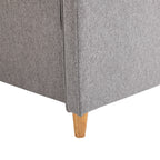 2-Istuttava Sohva 141 x 70 x 78 cm, Vaaleanharmaa