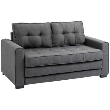 2-sits bäddsoffa 147,5 x 75 x 85 cm, grå
