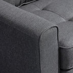 2-Istuttava Vuodesohva 147.5 x 75 x 85 cm, Harmaa