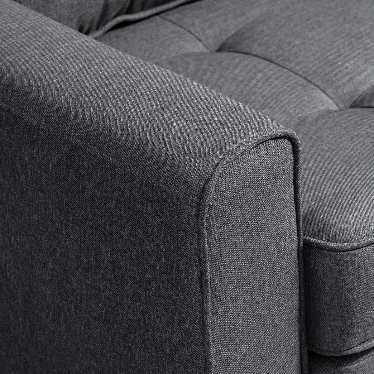 2-sits bäddsoffa 147,5 x 75 x 85 cm, grå