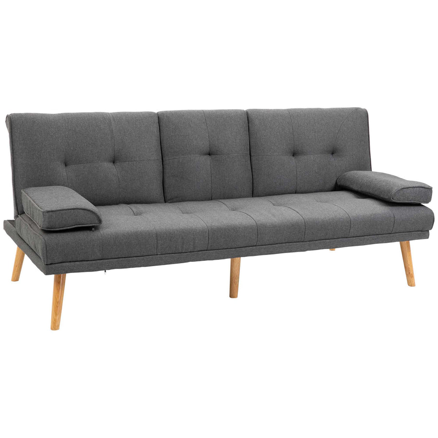 Skandinavisk 3-sits soffbädd, mörkgrå