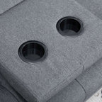 Skandinaavinen Vuodesohva 3-Istuttava, Tummanharmaa