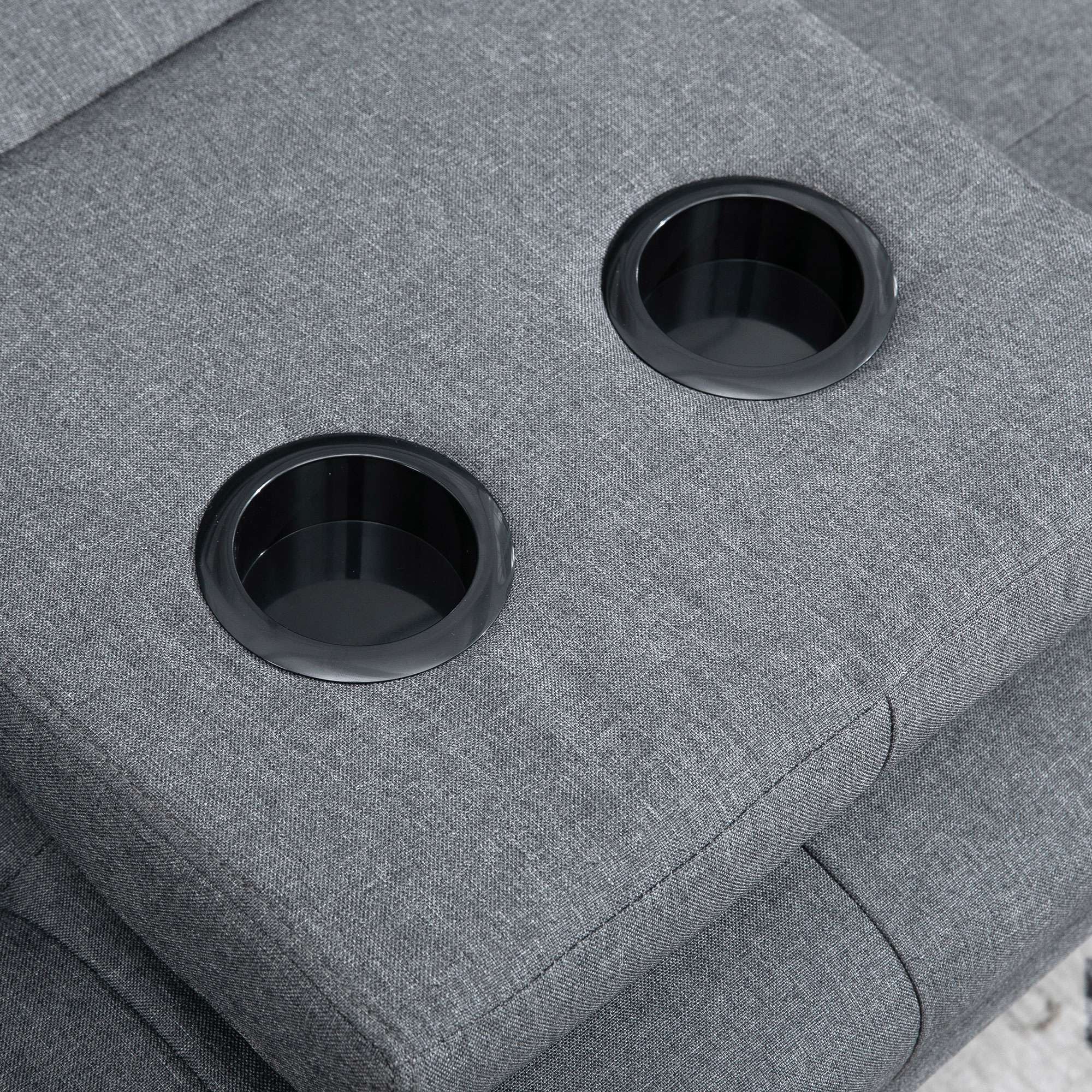 Skandinaavinen Vuodesohva 3-Istuttava, Tummanharmaa